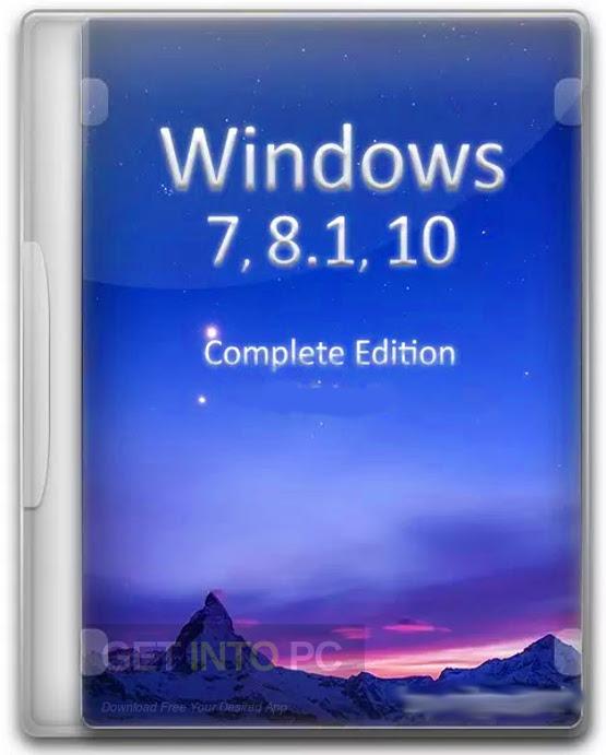 Windows 7-8.1 10 AIO (44in1) x64 ISO July 2017 Download