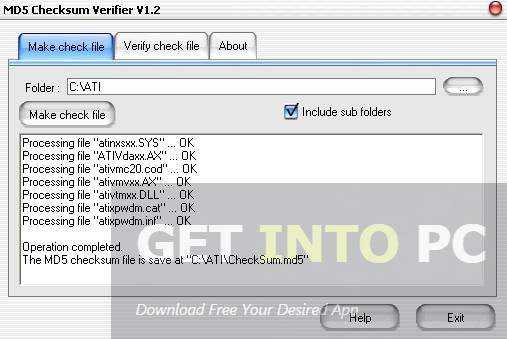 MD5 Checksum Free Download