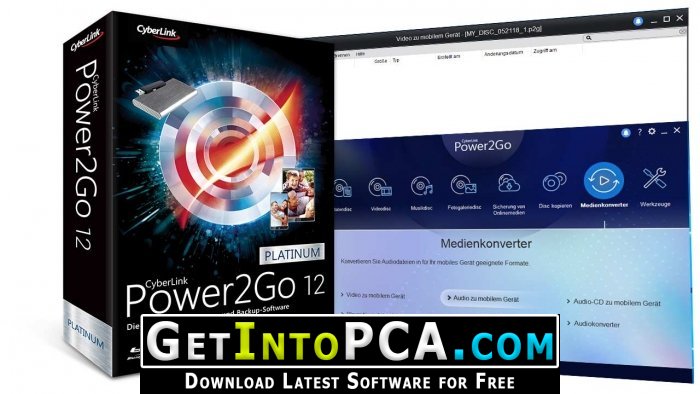 CyberLink Power2Go Platinum 12.0.0621.0 Free Download