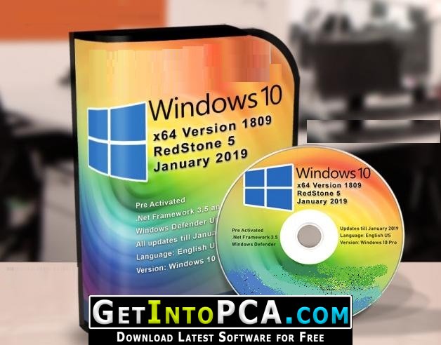 Windows 10 Pro RS5 1809 January 2019 Free Download