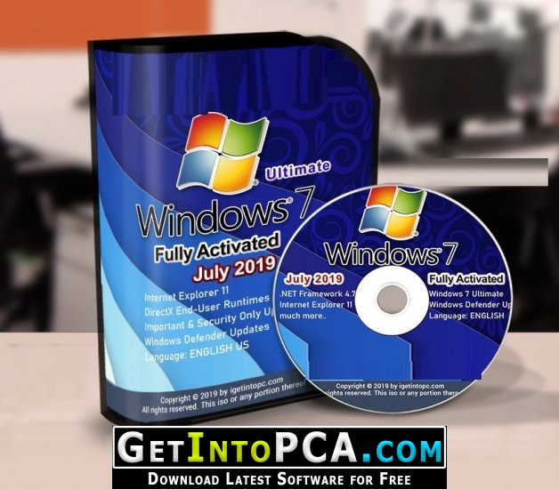 Windows 7 SP1 Ultimate July 2019 Free Download