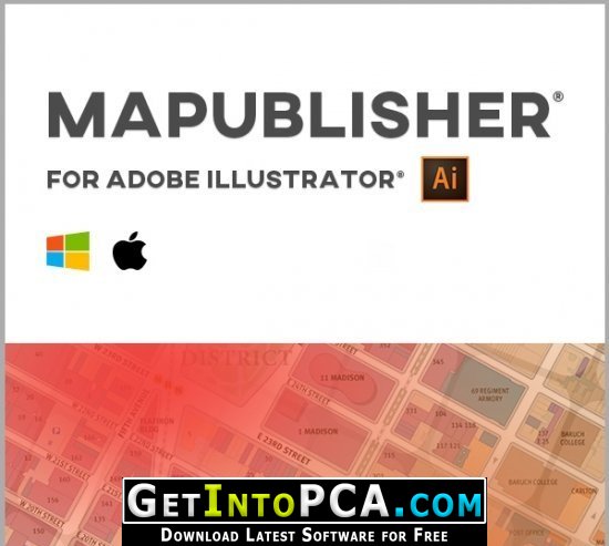 Avenza MAPublisher for Adobe Illustrator 10.5 Windows and macOS Free Download