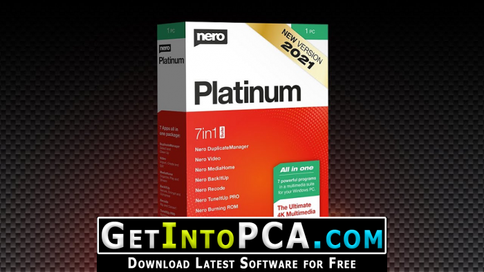 Nero Platinum Suite 2021 Free Download